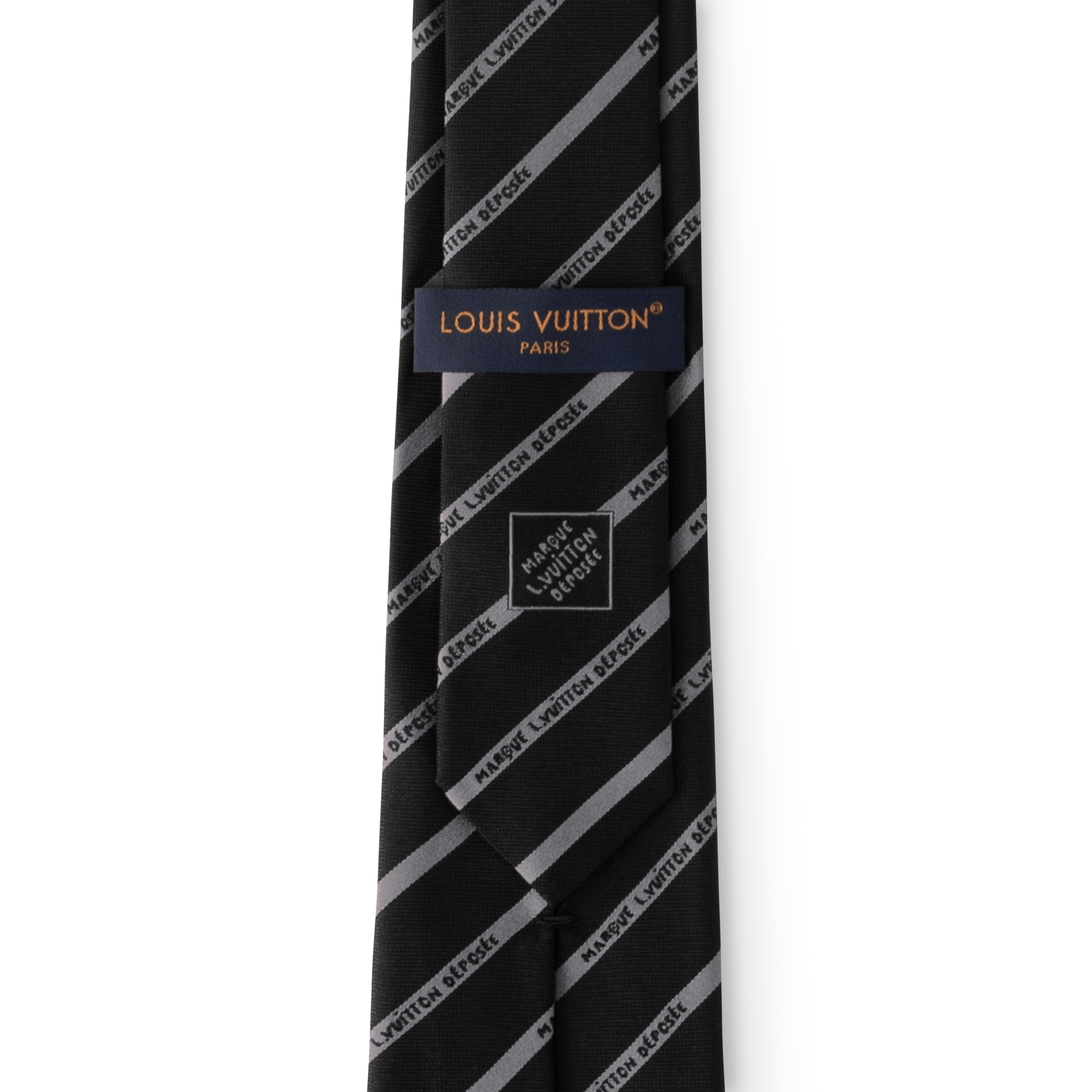 Marque L.Vuitton Deposée Stripes Tie S00 - Men - Accessories
